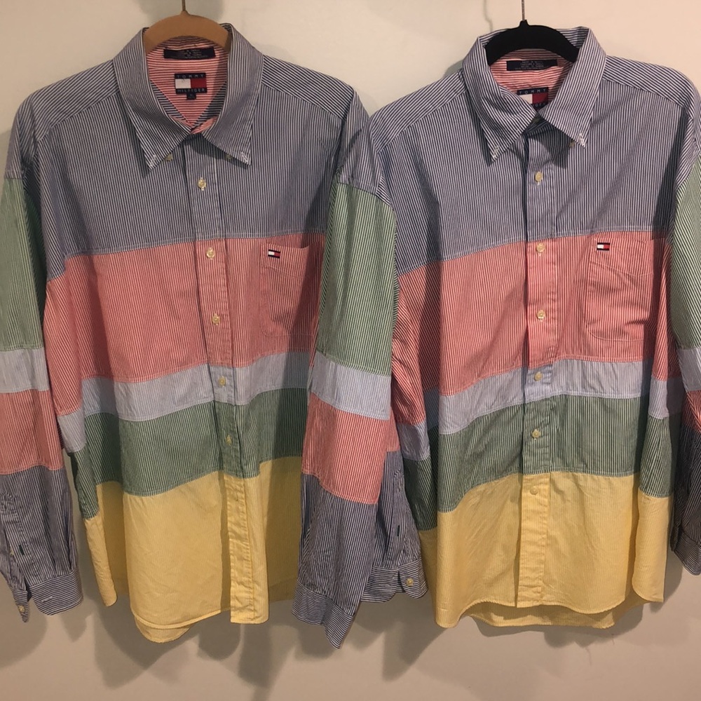 Tommy Hilfiger matching, set longsleeve shirts XL/L